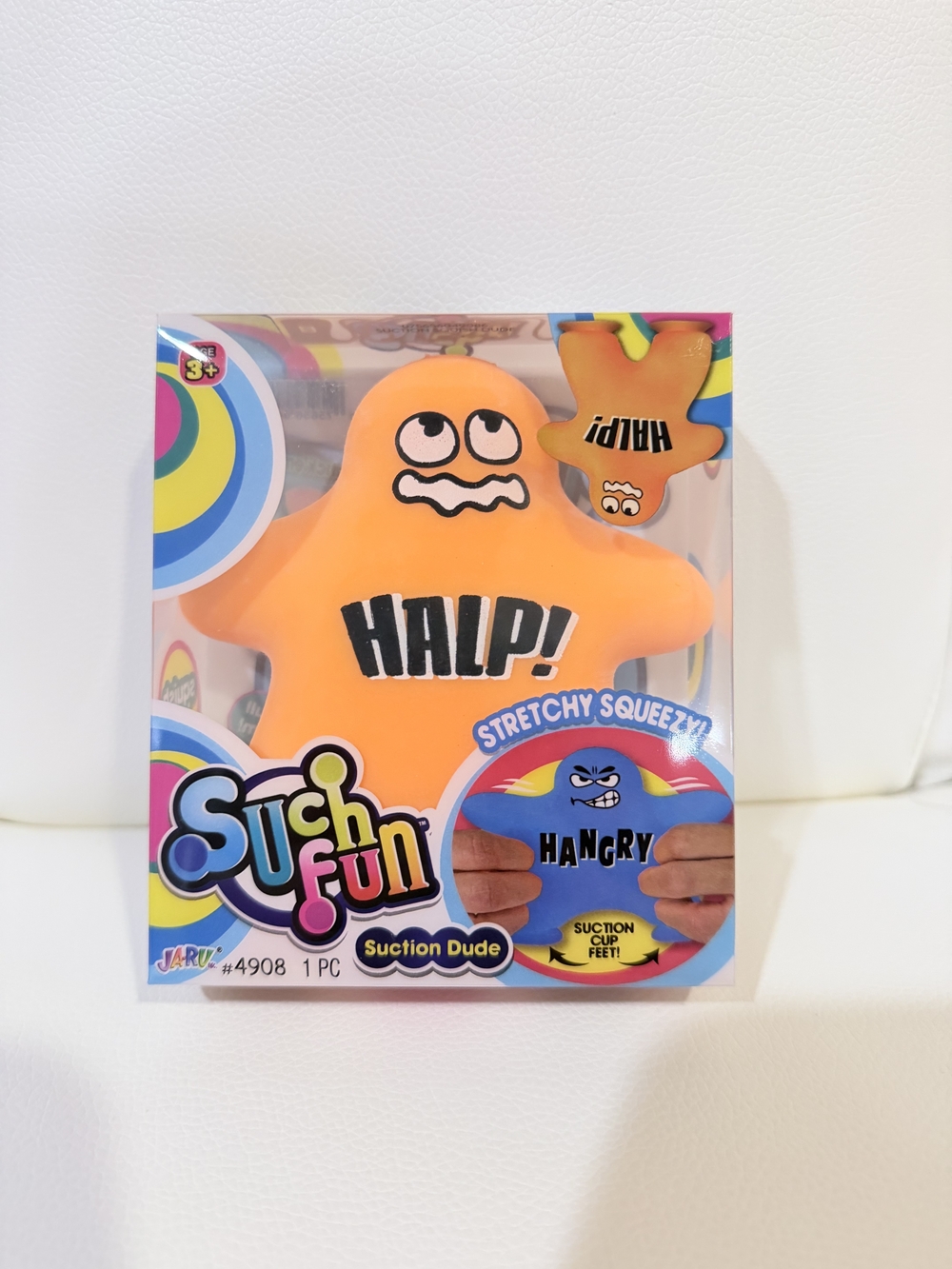 Ja-Ru Suction Cup Squish Dude - orange